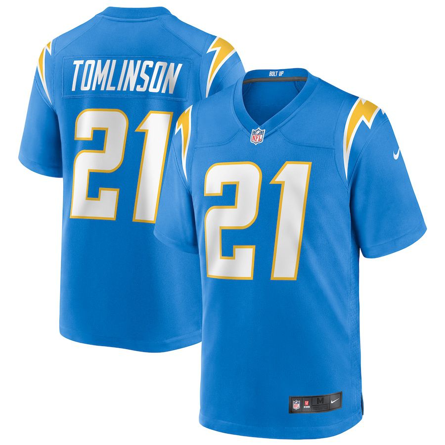 Men Los Angeles Chargers 21 LaDainian Tomlinson Nike Powder Blue Game Retired Player NFL Jersey